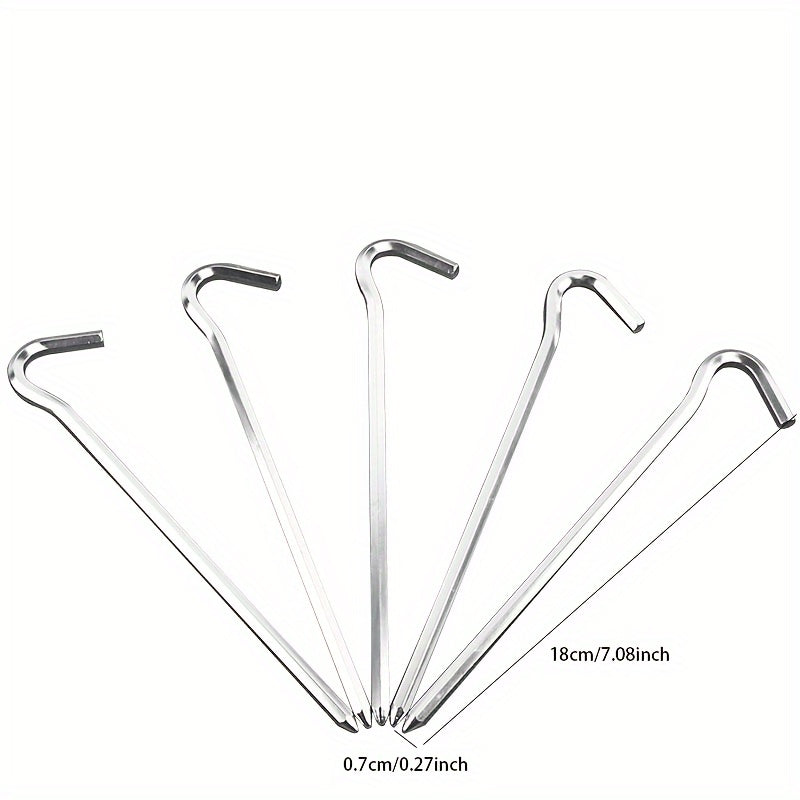 Aluminum Alloy Tent Stakes Rope Ground Nail Camping Nail