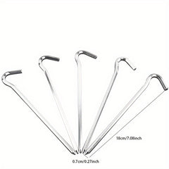 Aluminum Alloy Tent Stakes Rope Ground Nail Camping Nail
