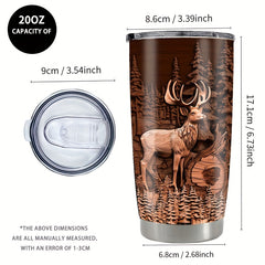 20oz Insulated Tumbler Stainless Steel Water Cup Keeps Coffee Hot