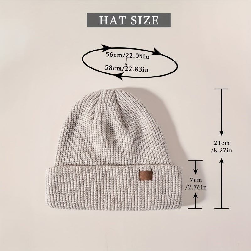 Vintage Slouchy Beanies Knitted Hat for School Student