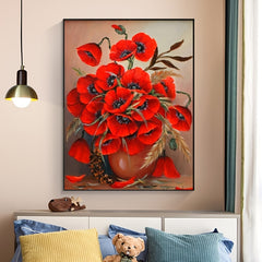 Flower Pattern Diamond Painting For Home Decoration
