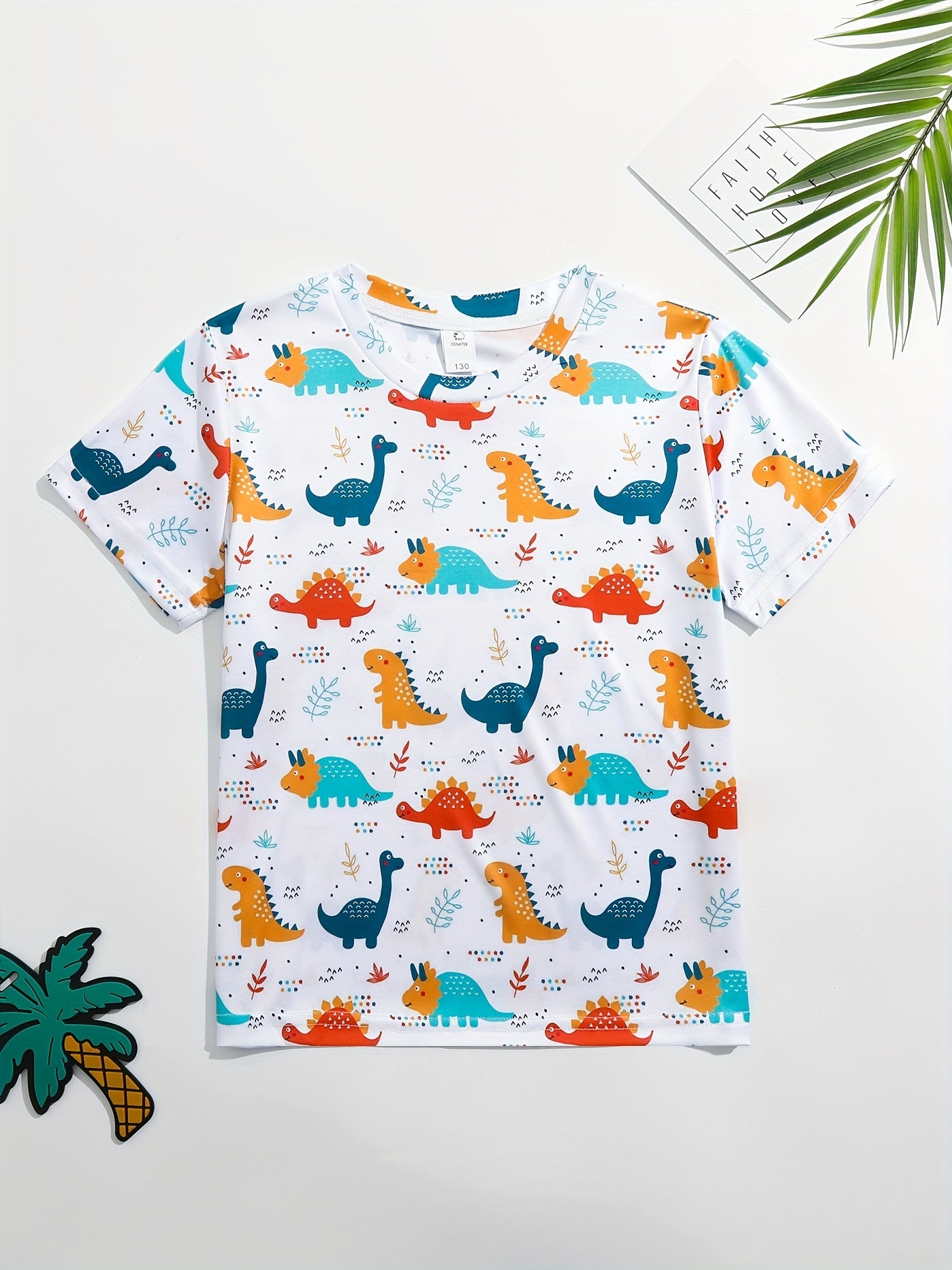 Boys' Dinosaur T Shirt 3D Print Short Sleeve Tee for Summer Outdoor Fun