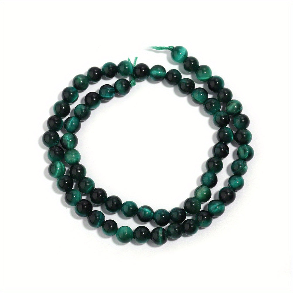 Green Tiger's Eye Stone Beads for DIY Jewelry Making 4-12mm
