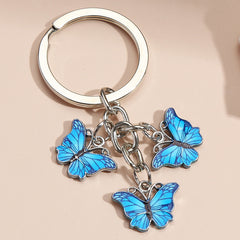 Colorful Butterfly Car Keychain