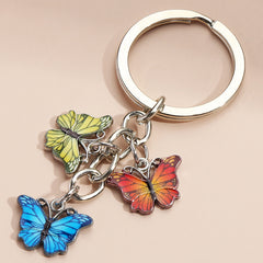 Colorful Butterfly Car Keychain