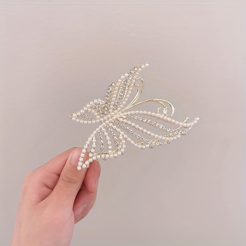 3pcs Pearl Butterfly Hair Clip for Women