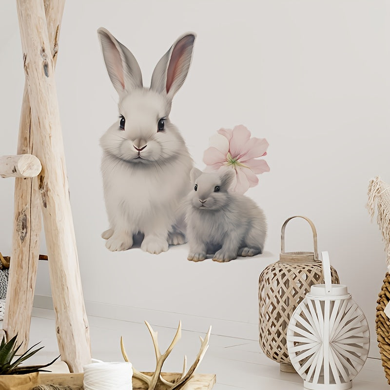 Rabbit Wall Decal Peel And Stick Removable Wall Sticker
