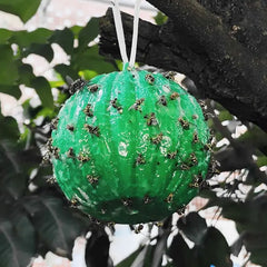 Pumpkin Shape Fly Trap Ball Yellow Green Pest Control