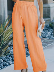 Women's Plus Solid Wide Leg Trousers