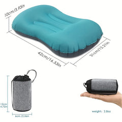 Portable Inflatable Camping Pillow Lightweight Beach Pillow Neck Support