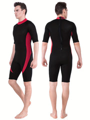 REALON 3mm Neoprene Diving Suit One Piece Short Sleeve Wetsuit