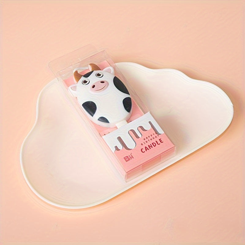 Creative Cow Number Candle Birthday Cake Decoration
