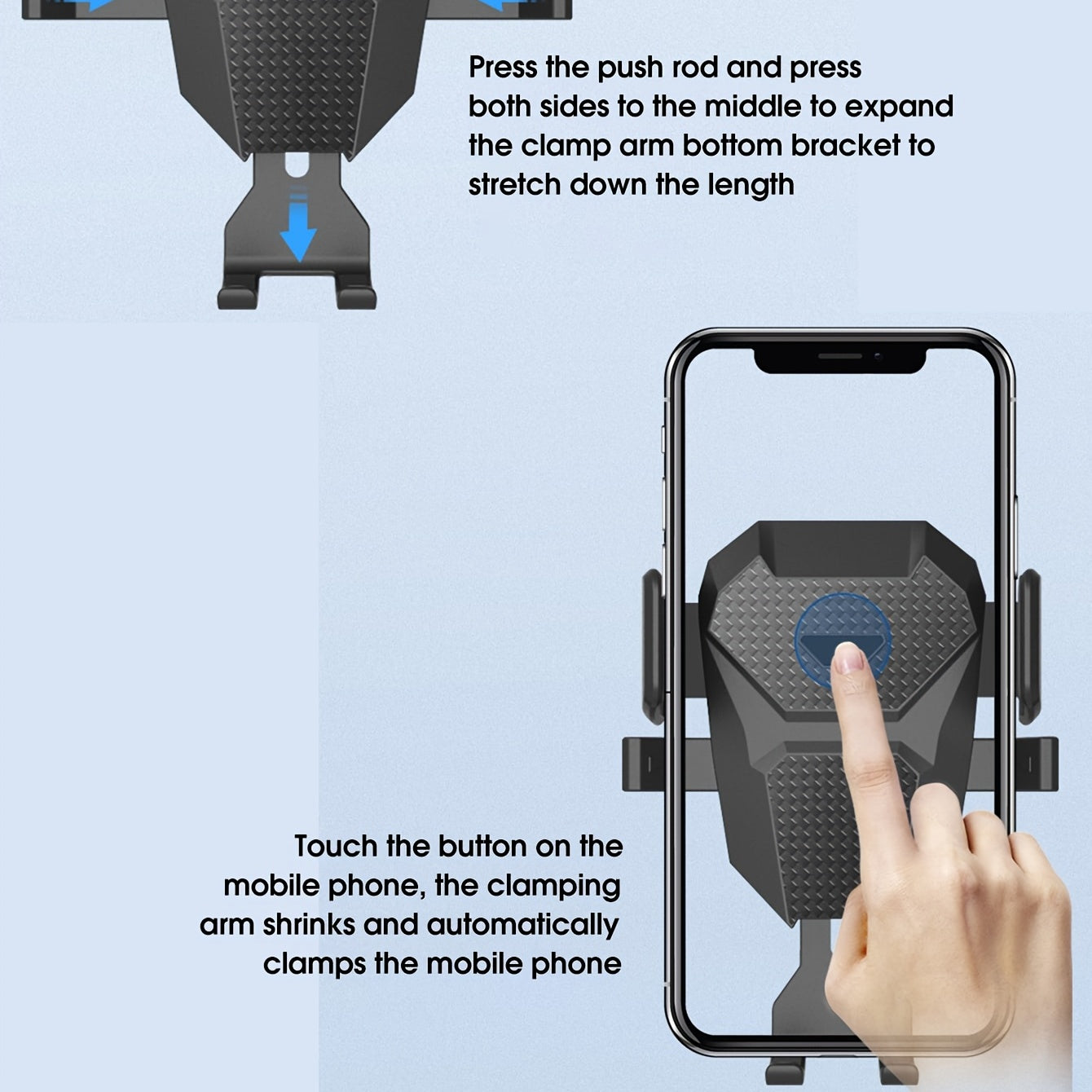 Secure Phone While Driving Car Cell Phone Holder Suction Cup Bracket