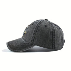 Men's Metal Snapback Trucker Cap Anchor Embroidery