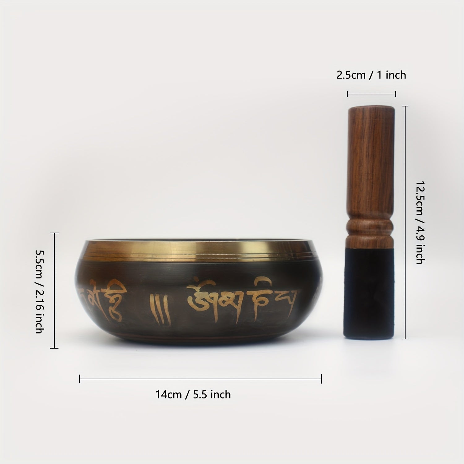 5.5" Handcrafted Singing Bowls Set for Yoga Meditation - Nepal