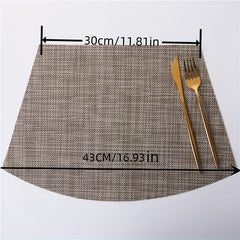 Set Of 7 Round Table Placemats Wedge Placemats With Centerpiece