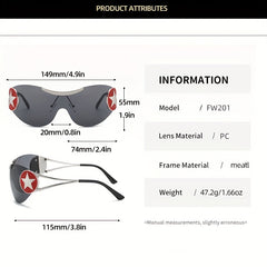 Men's UV Protection Decorative Sunglasses For Outdoor Sports