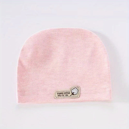 Striped Boneless Cotton Beanie Cap for Baby 0-3m