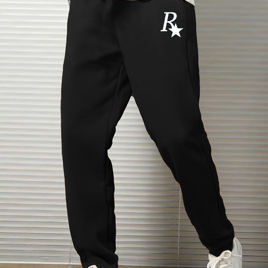 Men's Casual Sports Leggings Drawstring Sweatpants With Pockets
