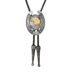 Novelty Metal Necktie Necklace Animal Ox Head Horse Head Eagle Head
