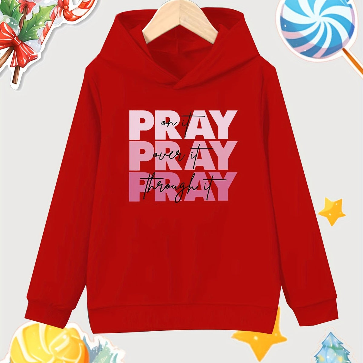 Girl's Cotton Hoodie Active Breathable Sweatshirt