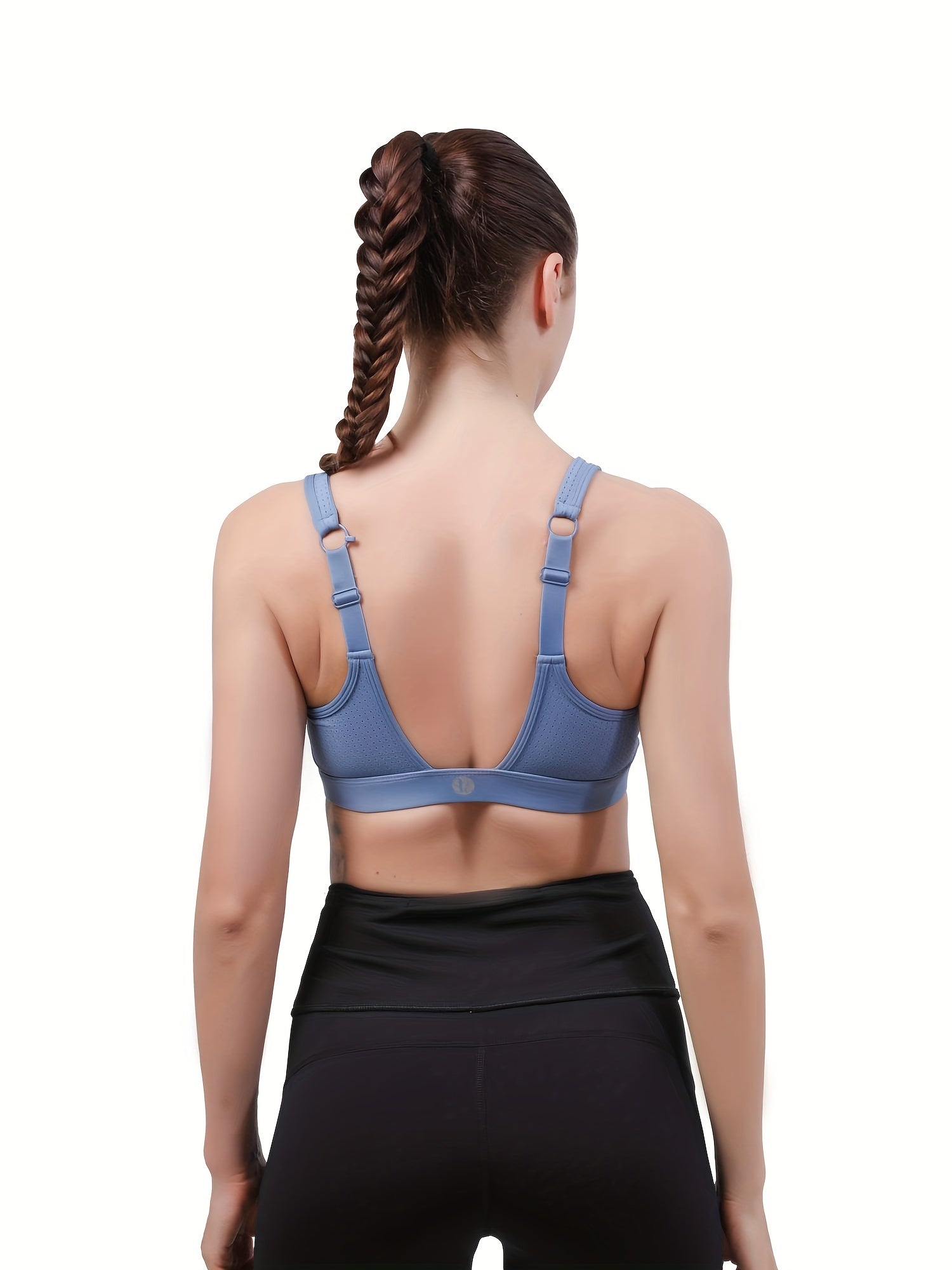 Front Zip Sports Bra for Women Workout Yoga Running Bra