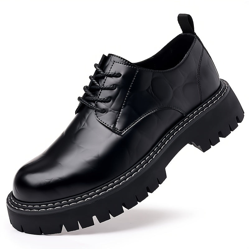 Men Leather Loafer Shoes Slip On Lightweight Dress Shoes Durable Non Slip