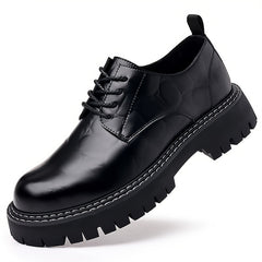 Men Leather Loafer Shoes Slip On Lightweight Dress Shoes Durable Non Slip