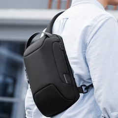 Waterproof Crossbody Bag with Password Lock and Anti-Theft Sling Strap