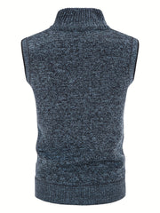Knitted Sleeveless Cardigan Sweaters Men's Vests for Fall Winter