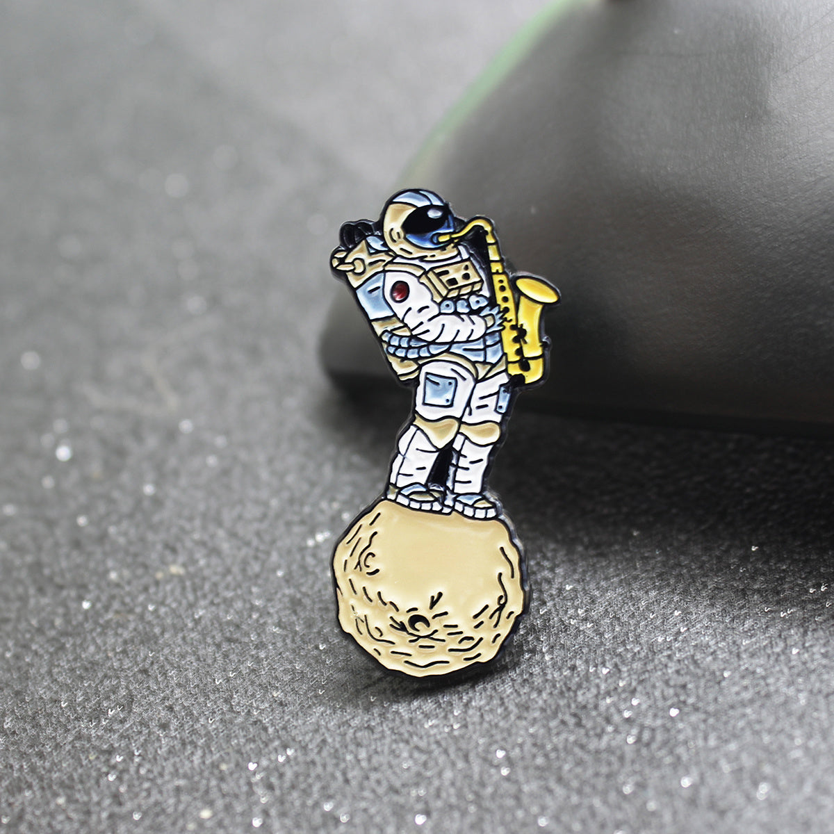 Space Saxophone Astronaut Brooch Pin