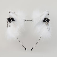 Plush Detachable Ears Headband Punk Style Cosplay Hair Accessories