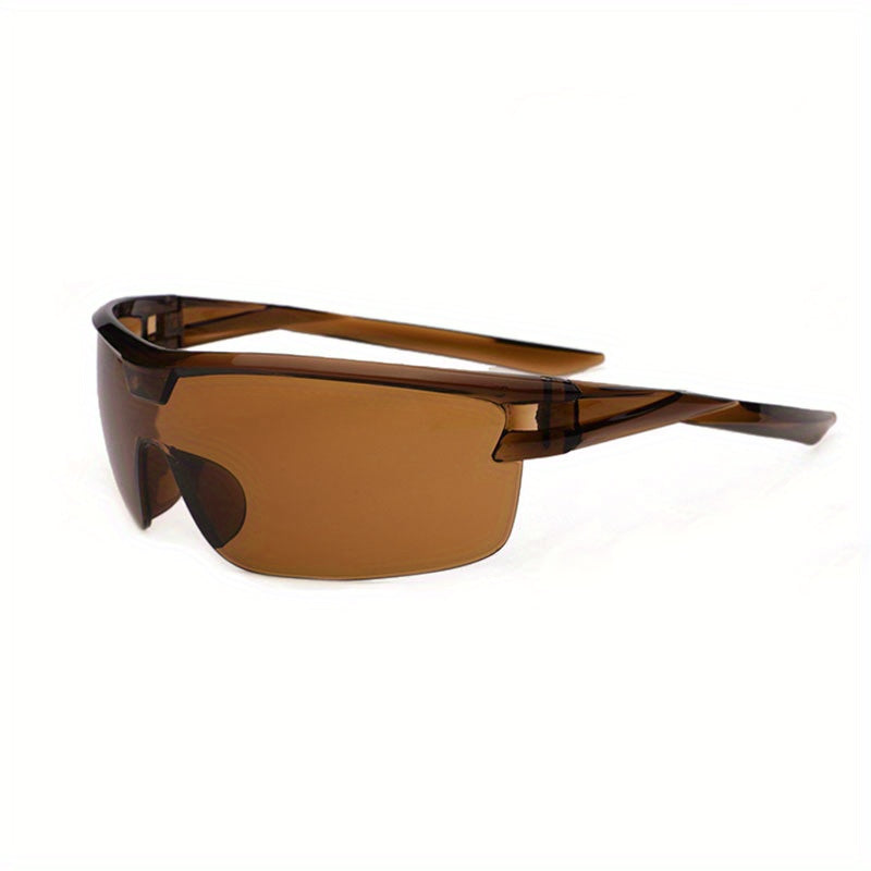 Men's Wrap Decorative Sunglasses Cycling Driving Sports Sunshade Glasses