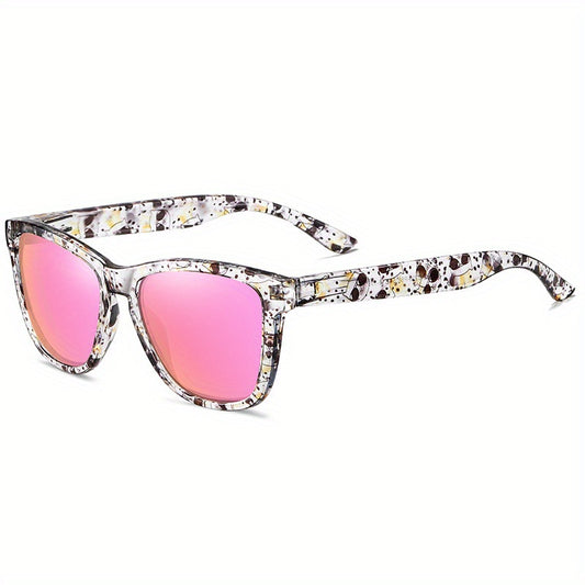 Men's Polarized Floral Cat Plaid Sunglasses UV400 Protection