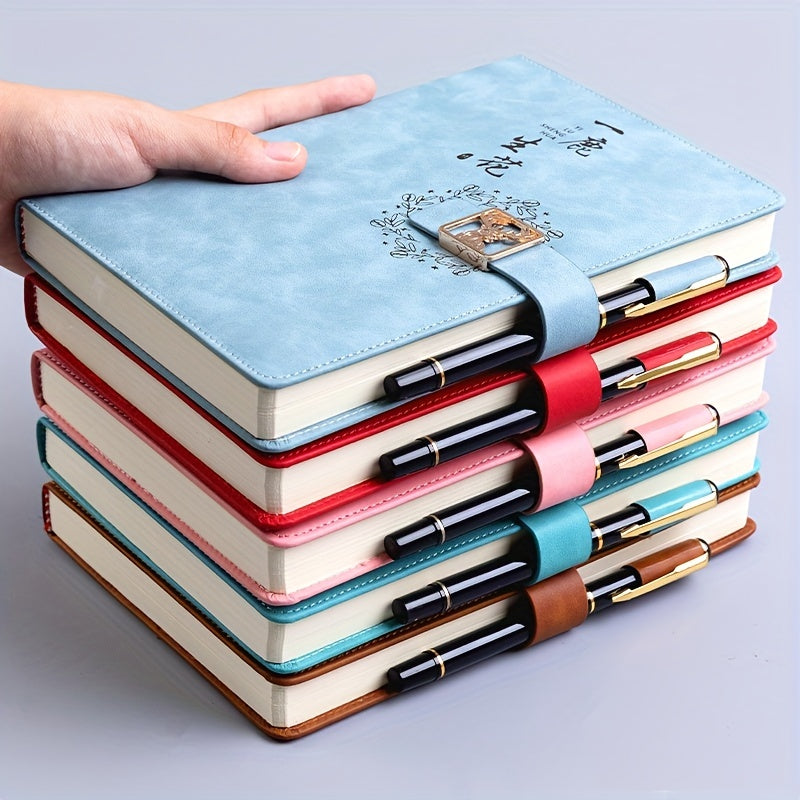 Chinese Deer & Flowers Notepad A5 160 Pages