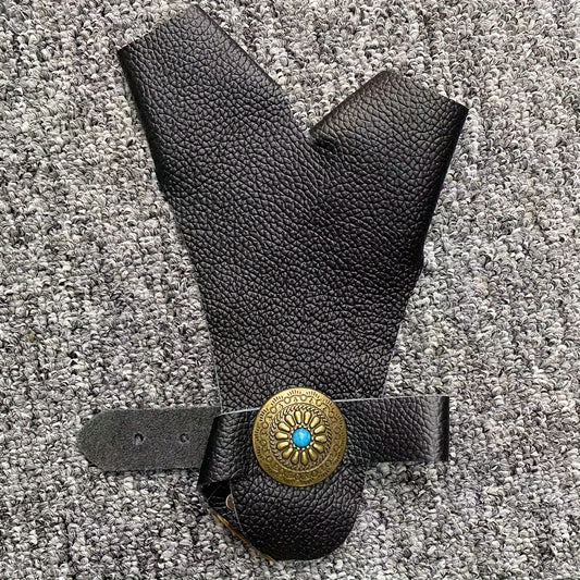 Archery Hand Guard Leather Finger Protector Longbow Glove