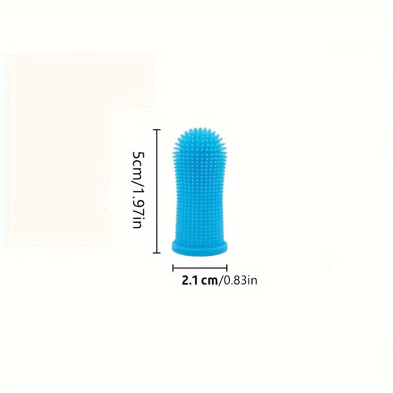 Soft Silicone Pet Toothbrush Finger Cover - Dog & Cat Teeth Cleaning