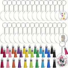 Acrylic Keychain Blanks Making Kit 1200pcs Clear Keychains For Vinyl Kit