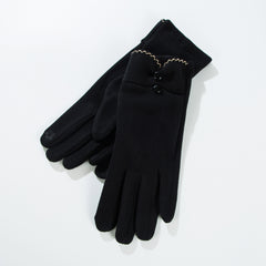 Women's Fleece Warm Touch Screen Gloves Solid Gentle Gloves