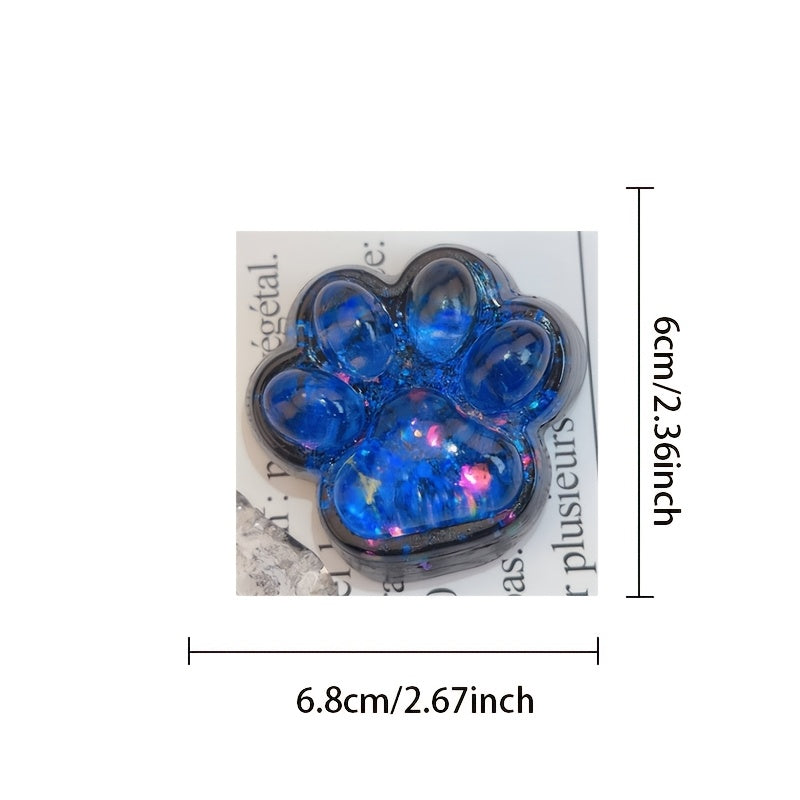 Rainbow Purple Cat Paw Toy Desk Decoration