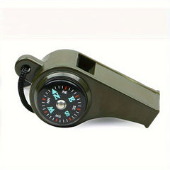 3-in-1 Emergency Whistle with Compass Thermometer