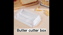 Butter Cutter Cheese Container with Lid Slic