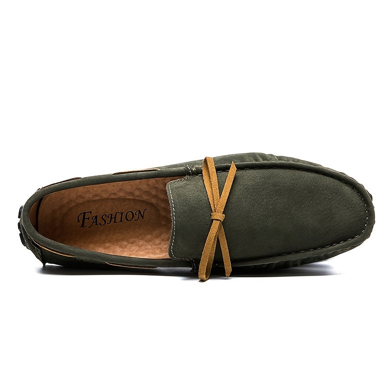 Women's Casual Flat Loafers Stitching Details Slip On Shoes
