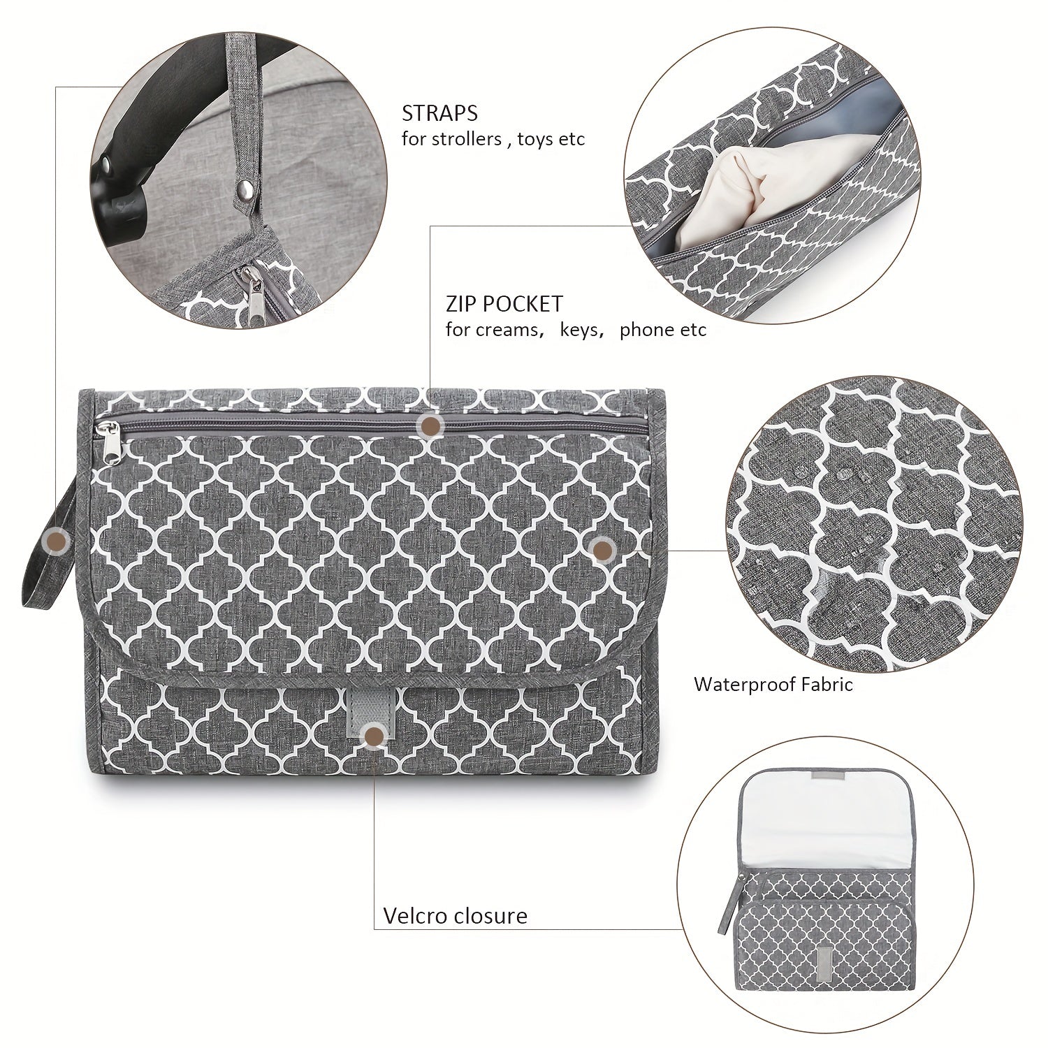Portable Baby Diaper Changer Travel Changing Table