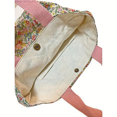 Floral Pattern Handbag Satchel Bag for Work