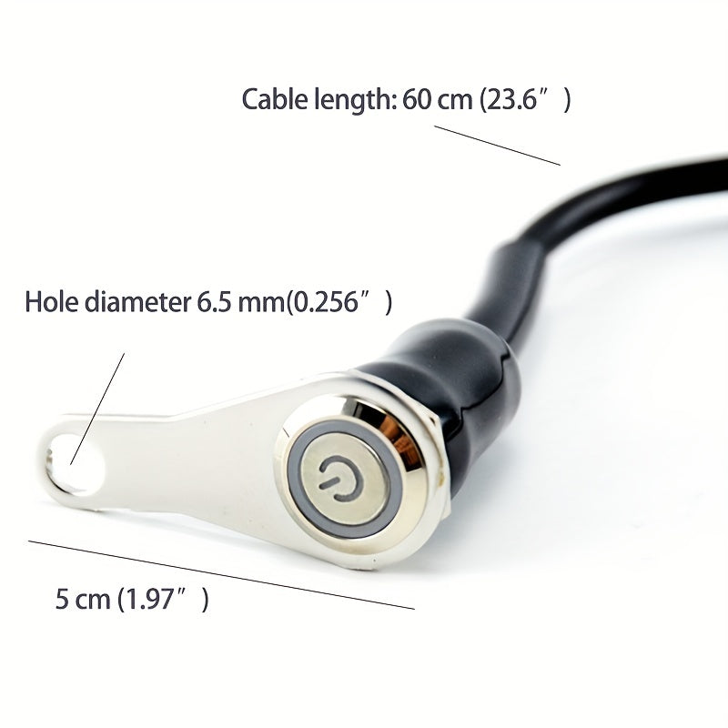 Waterproof Stainless Steel Switch For Motorcycles