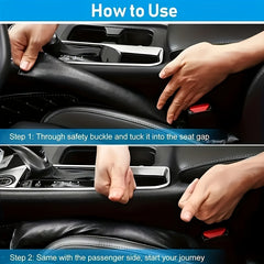 Car Seat Gap Filler Soft Faux Leather Padding Leak Pads