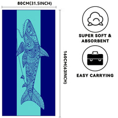 Microfiber Beach Towel Soft Absorbent Sandproof