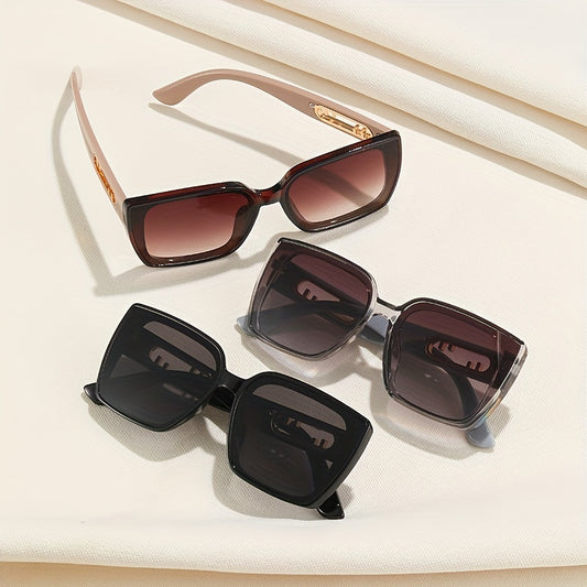 Large Square Sunglasses Casual Gradient UV400 Sun Shades
