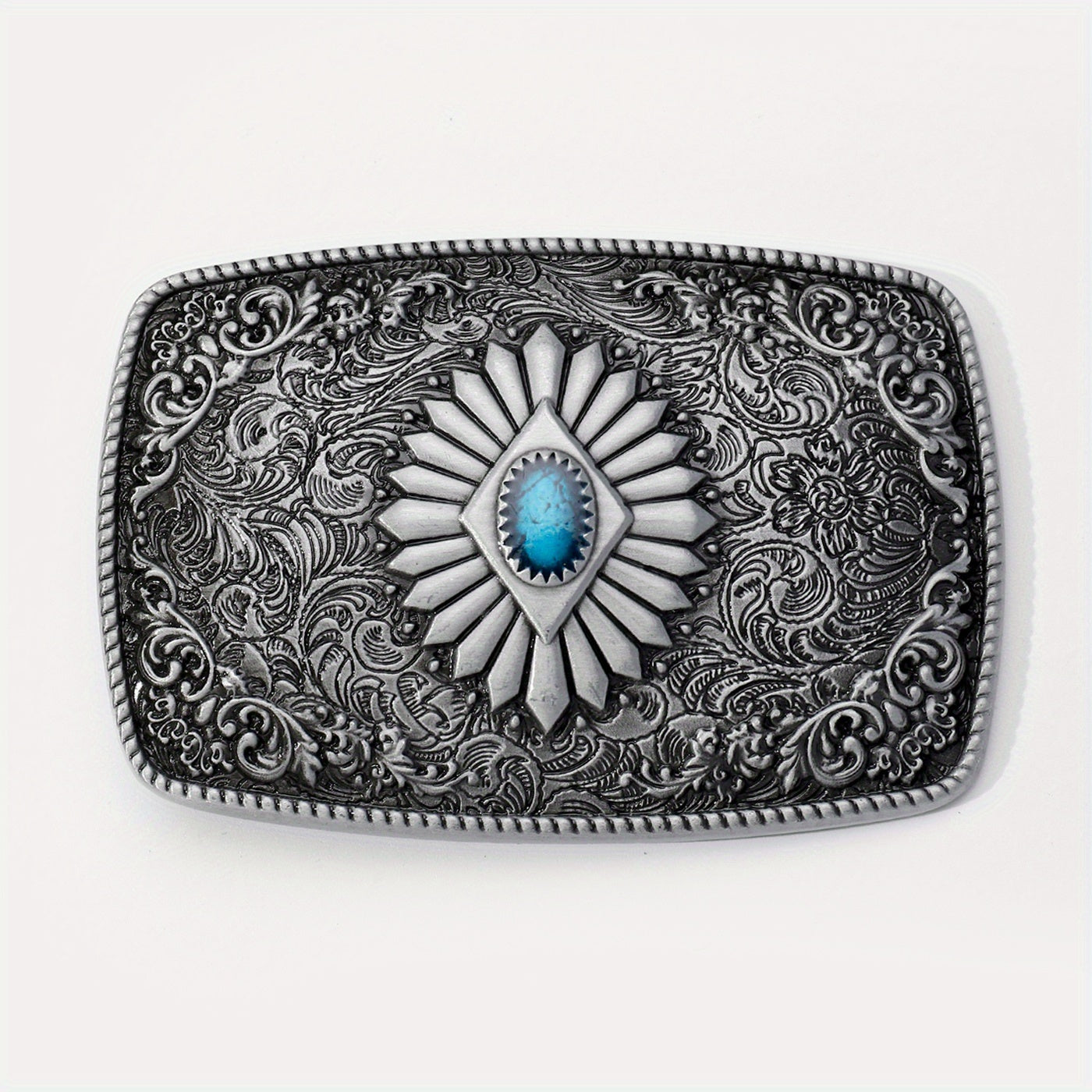 Western Carved Belt Buckle For Women & Men Vintage Jeans Accessories